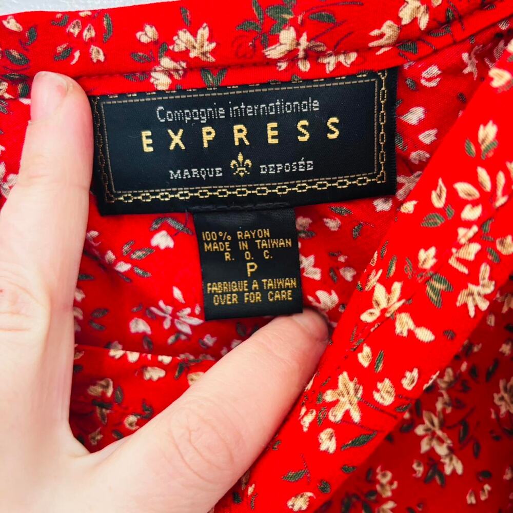 90s vintage express silky flowy - Picture 3 of 5